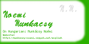 noemi munkacsy business card