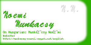 noemi munkacsy business card